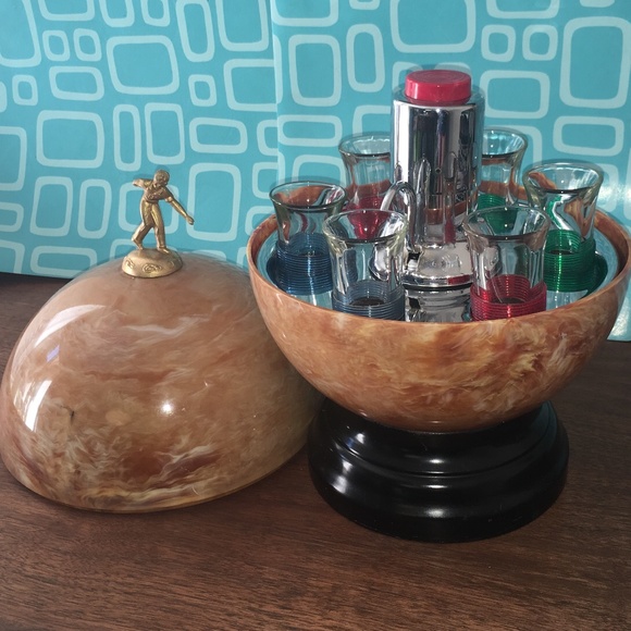 Dining Vintage Mcm Bar Bowling Ball Decanter Poshmark